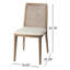 Chaise d'appoint rembourrée en tissu Pennington-1578138755