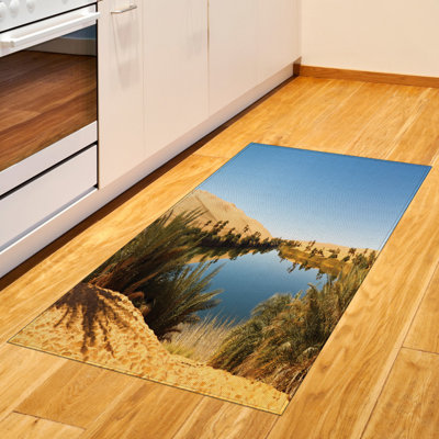 Desert High Density Long Fiber Poly Threads Decorative Area Rug Carpet