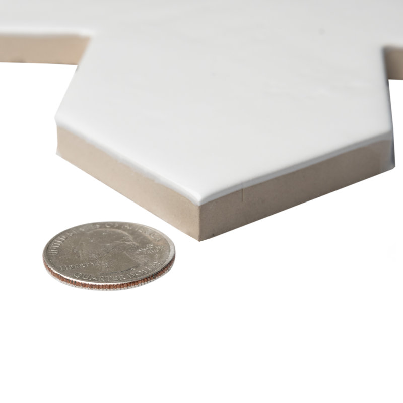 Argile Cross 7 po X 7 po Carreau de porcelaine pour plancher et mur, Beige