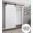 Quadro Frosted Glass Barn White Door-50039851-50048768