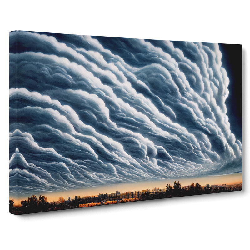 Storm Cloud Sunrise - Wrapped Canvas, 35cm H x 50cm W x 3cm D