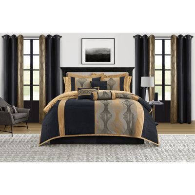 Ensemble d'édredon en microfibre 15 pièces Kath