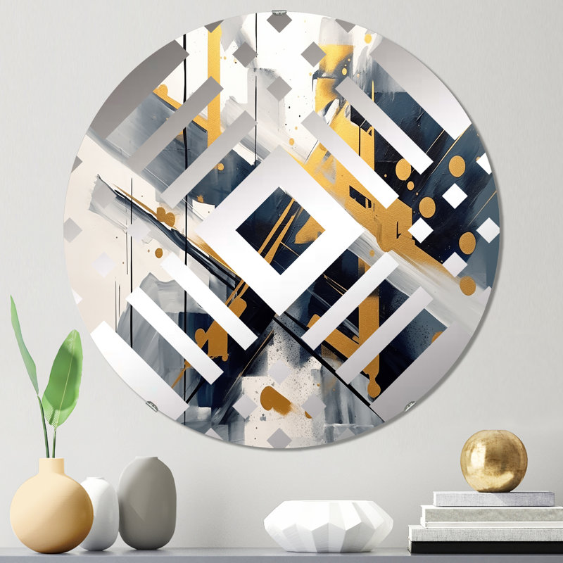 Hayleah - Miroir décoratif à losanges, 23,6 po x 23,6 po
