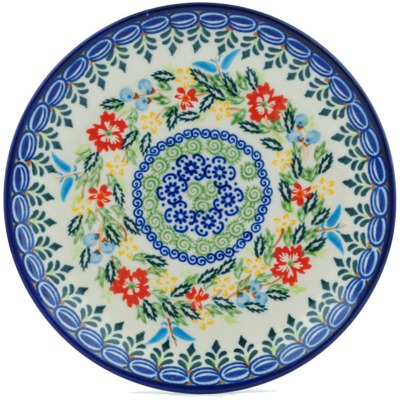 Assiette décorative à poterie polonaise lernig