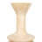 Large Carved Mango Wood Taper Holder, Walnut Finish