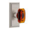Grandeur Carré Plate Single Dummy with Baguette Crystal Door Knob-1753549120