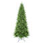 Arbre de Noël mince 6 pi - 850 pointes, branches en PE + PVC, conception à charnières pour une installation facile, support en métal stable - idéal pour les coins et les petits espaces-1836786227
