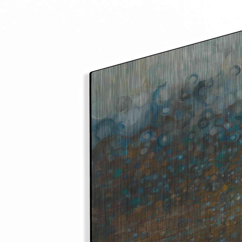 «Blue and Bronze Dots» par Danhui Nai, H 12 po x l 12 po