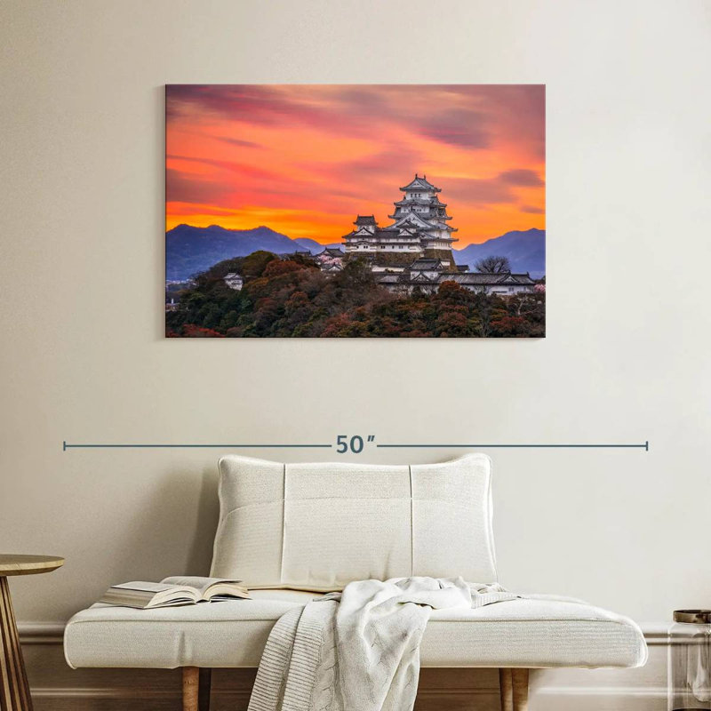 Lilie Himeji Castle Dawn, 26" H x 39" W