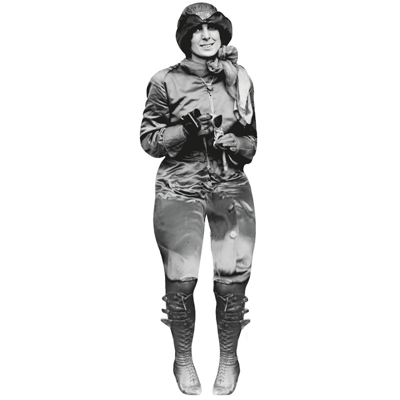 Harriet Quimby April 16 1912 - carton aviateur