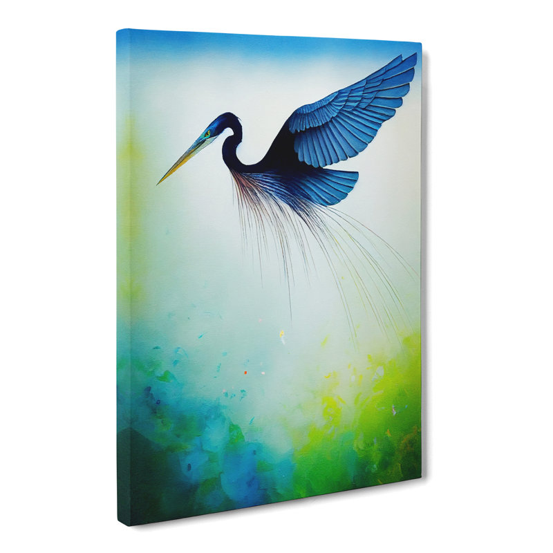 Allbritton Heron Hydrodipp - Wrapped Canvas, 76cm H x 50cm W x 3cm D