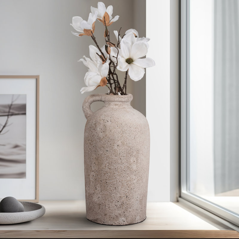 Alys 16'' Handmade Terracotta Table Vase
