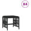 Ensemble de 4 tabourets de jardin en rotin Vidaxl-113046207-113046211