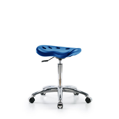 Adjustable Height Ergonomic Lab Stool with Footrest