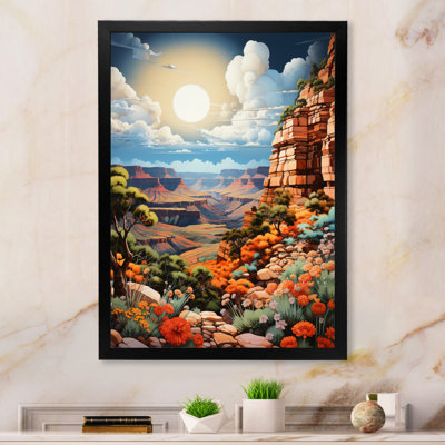Quantrill " Canyon Landscape Pointillism III "