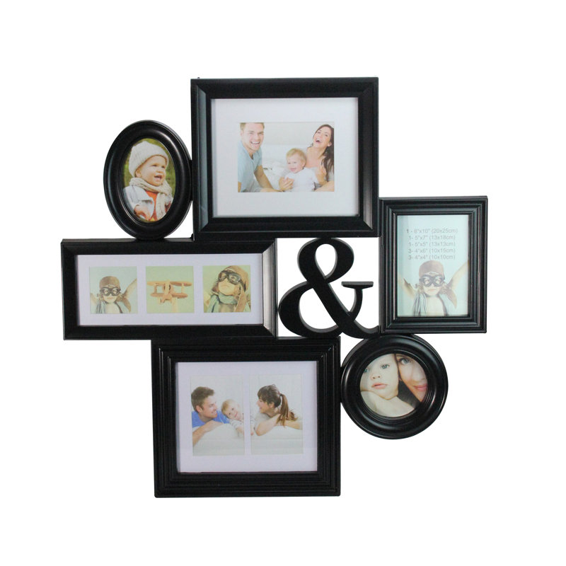 Décoration murale cadre photo 27,75 po, Noir