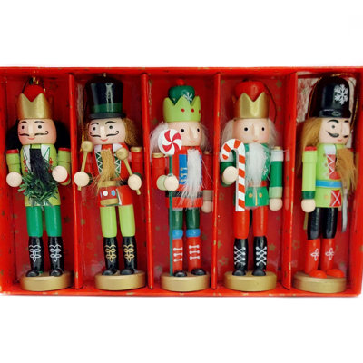 Casse-noisette de Noël.  Décoration festive classique en bois F07M14-15-N01626