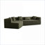 Canapés modulaires | Canapé à siège profond minimaliste moderne de 127,5 po | Sans assemblage | Pour les appartements de salon-1341191480