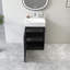 Meuble-lavabo en marbre 20 po avec lavabo en céramique-358424180