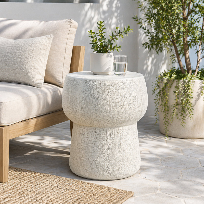 Table d'extérieur en béton pour l'extérieur