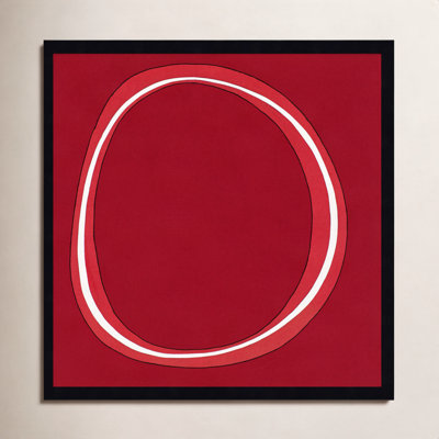 Red Circle Print by Alex Dunn