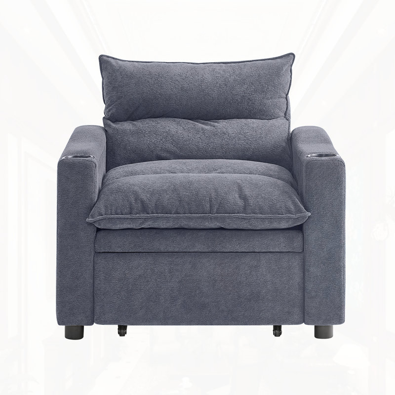 Fauteuil convertible 3 en 1, Gris