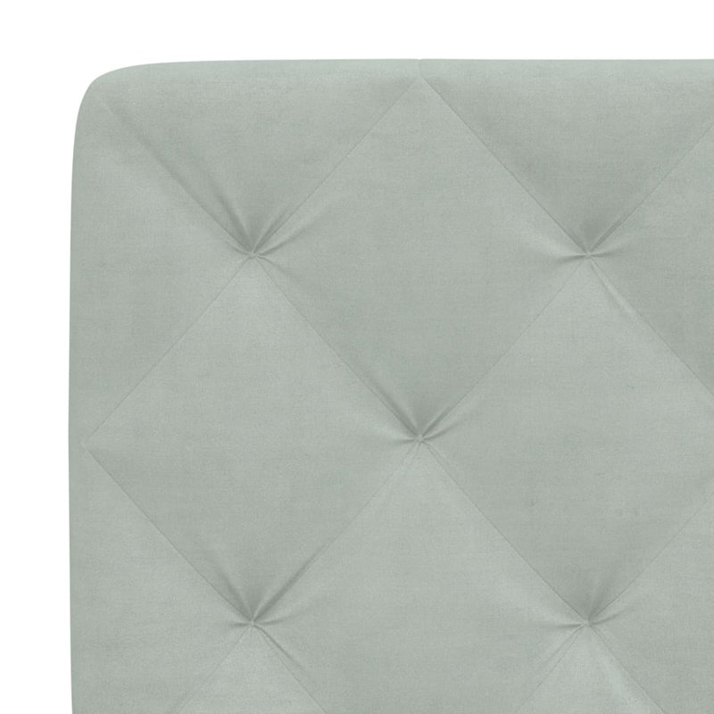 Coussin de tête de lit vidaXL gris clair 137 cm vidaXL, Gris clair, Double