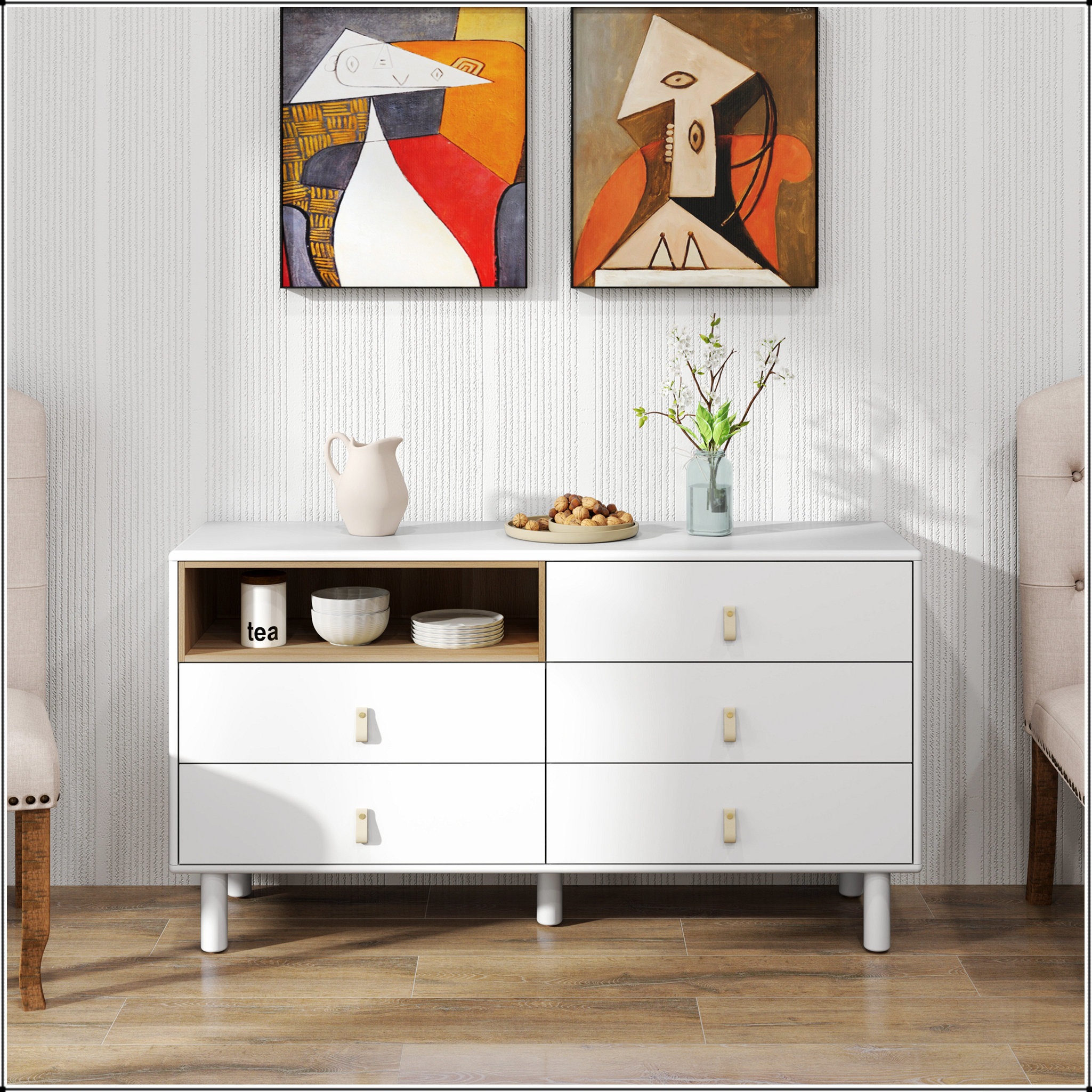Ebern Designs With 5 drawers storage cabinet drawer cabinet ...