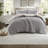 Cozy Twin Chenille Bedding Sets, Gray Waffle Knit For Modern Home