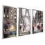 « Paris Streets II », ensemble de 3 reproductions sur toiles encadrées-1429521009