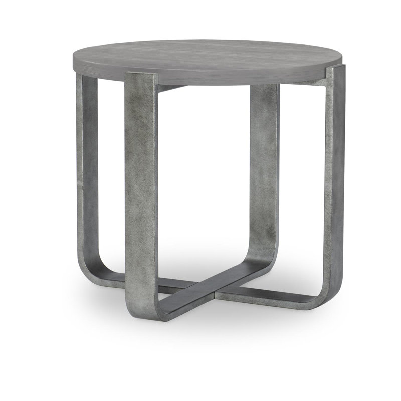 Table d'appoint ronde Zada Base en métal