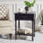 Solid Wood Top End Table with Storage-1683813236