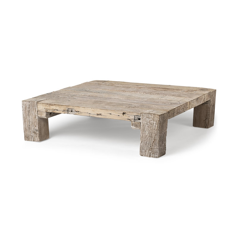 Table basse en bois massif Pettigrew