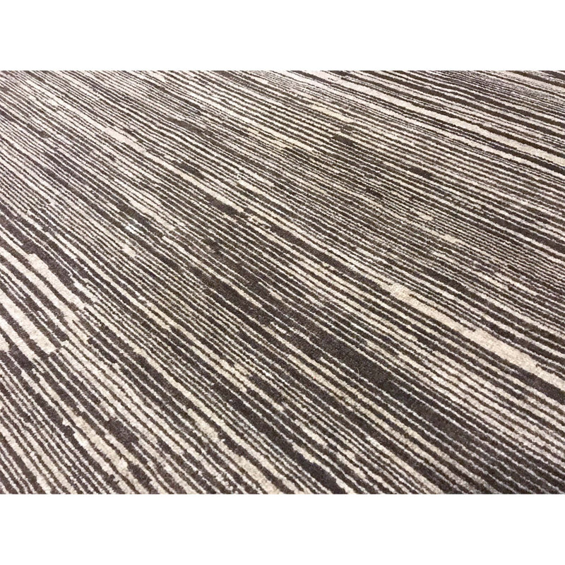One-of-a-Kind Hand-Knotted High-Quality Gray/Beige Area Rug