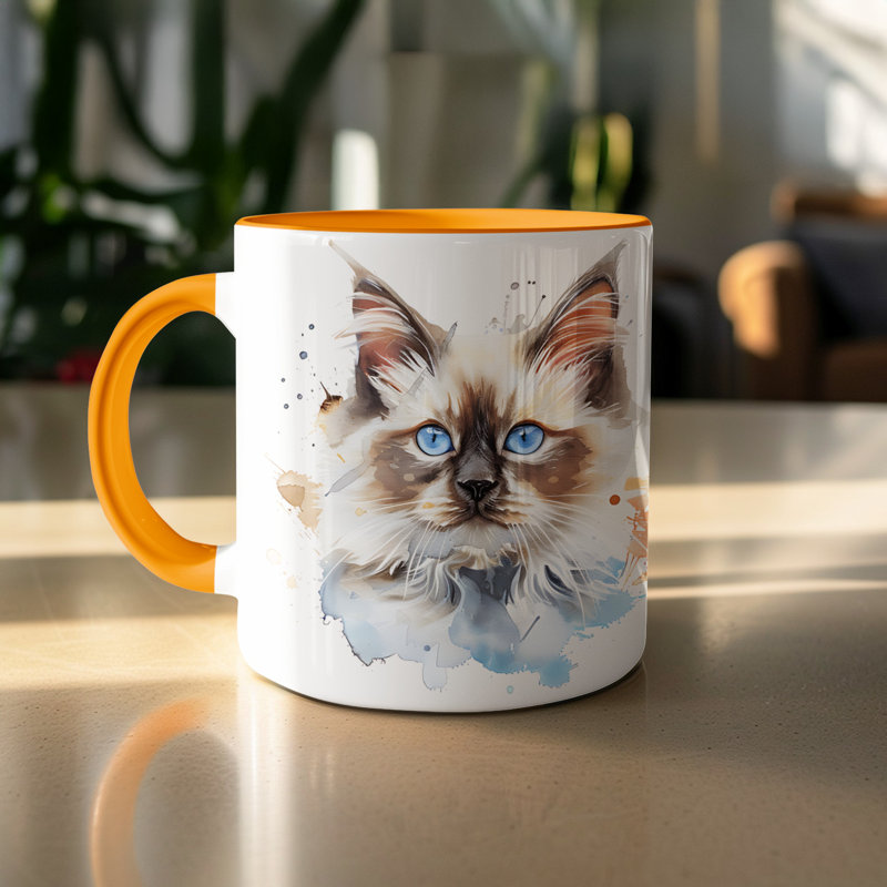 Mug, Orange, 2