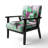 Mid-Century Accent Chair, Colorful Abstract Velvet Upholstered Armchair - Colorful Mid Century Abstract Fusion I-135416836-122510969