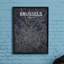 Brussels City Map - No Frame Print-803863854