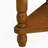 33.8'' Small Triangle Corner Table, Wood Corner Side Table For Small Spaces/ Living Room, 3 Tier End Corner Table With Solid Wood Legs, Brown