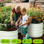 Lit de jardin surélevé ovale en métal galvanisé Premium-1543725328-1543725330