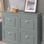 16 Pair Shoe Storage Cabinet