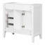 Ensemble de meuble-lavabo avec lavabo, armoire de salle de bain à cadre en bois avec tiroirs, meuble-lavabo pour l'organisation-536323376