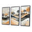 Paysage abstrait en gris et or - ensemble d'art mural paysages abstraits-107212991-107212983