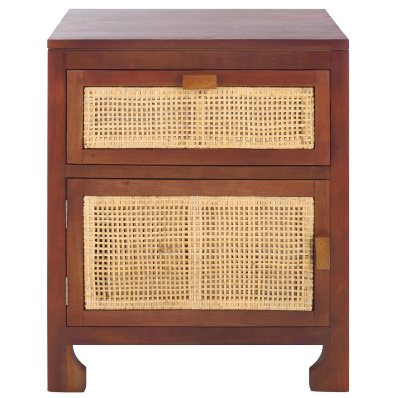 1 - Drawer Nightstand, Dark Natural/Natural