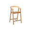 La Costa Teak Outdoor Barrel Back Bar Armchair-239271966