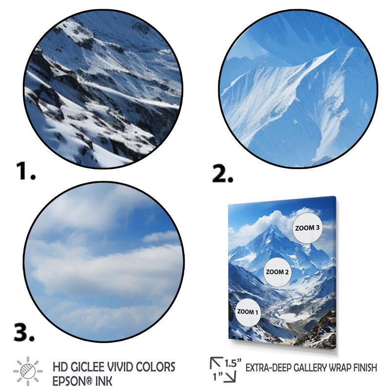 «Beinn Canada Kluane National Park II», reproduction sur toile, Encadrement doré, H 32 po x l 24 po x P 1 po