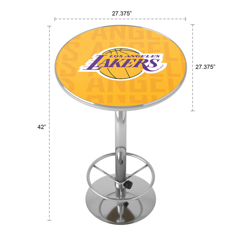 Table de bar avec repose-pieds NBA City, Lakers de Los Angeles