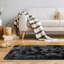 Tapis noir à poils longs Dermot-1707161422