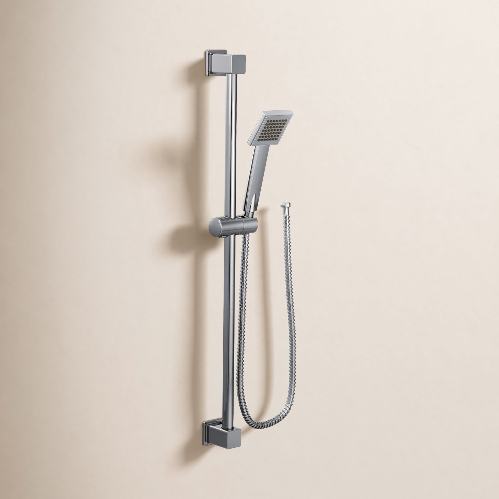 90 Degree Slide Bar Shower Head, Chrome