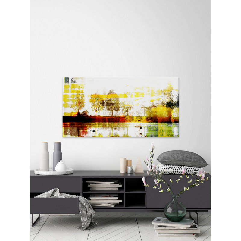 « biscarrosse lake » par parvez taj,, reproduction d’art sur toile tendue, H 30 po x l 60 po