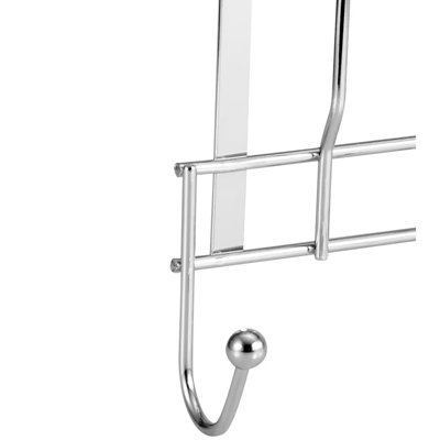 Support à 9 crochets pour porte en argent robuste